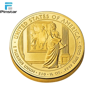 Manufacture high level coins custom gold coins 24k