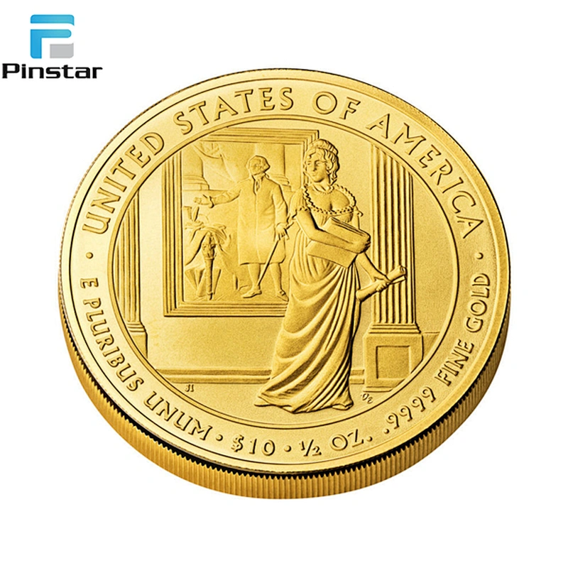 Manufacture high level coins custom gold coins 24k