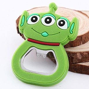 Wholesale Animal Bear Design Custom PVC Bottle Opener