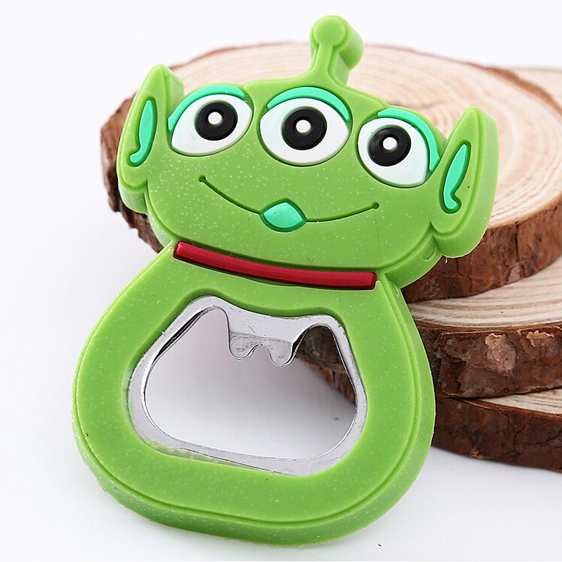 Wholesale Animal Bear Design Custom PVC Bottle Opener