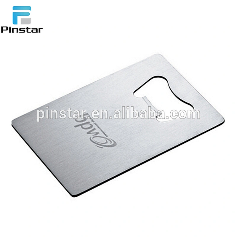 No MOQ bottle opener business card custom metal bottle opener