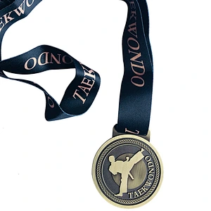 wholesale high quality custom taekwondo medal awards