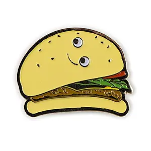 cheap chips pizz nickel plated custom lapel pins
