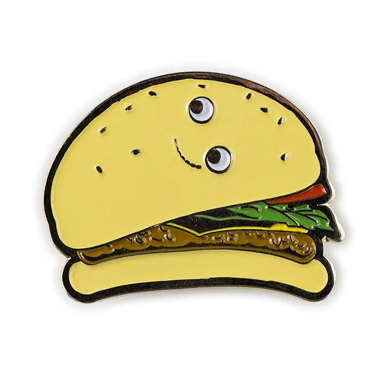 cheap chips pizz nickel plated custom lapel pins