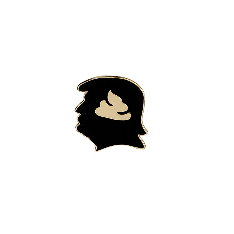 Custom Zinc Alloy Celebrity Head Portrait Enamel Pin Manufacturer