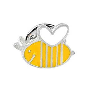 Factory Wholesale In Stock Custom Love Cute Soft Enamel Bee Lapel Pin