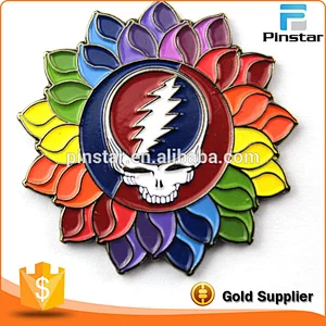 1.5 Inch Silver Gold Plating Magnetic Custom Designs Metal Lapel Pins