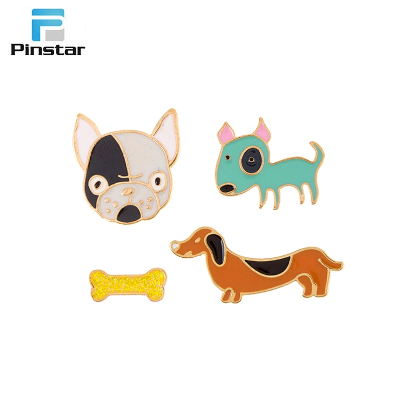 Hot style cheap customized various funny animal logo metal lapel pins