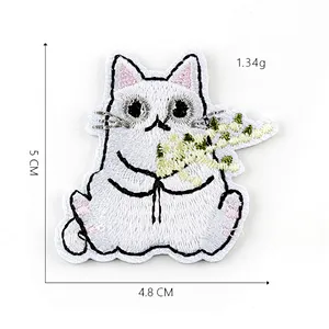 Cute CAT embroidery patches sew iron on for clothing