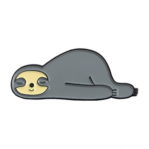 Custom High Quality Sloth Pin Soft Enamel Pin Cartoon Pins Animal