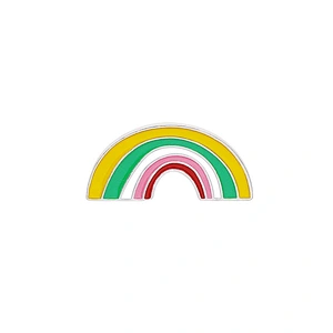 Colorful Custom Metal Rainbow Cloud Enamel Pin