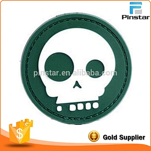 SKULL 3D PVC TACTICAL Rubber Logo BADGE US MORALE PVC PATCH