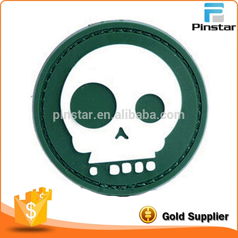 SKULL 3D PVC TACTICAL Rubber Logo BADGE US MORALE PVC PATCH