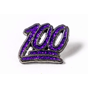 Kunshan Factory Unique Numeral 100 Collectible Enamel Badge Pins and Badges