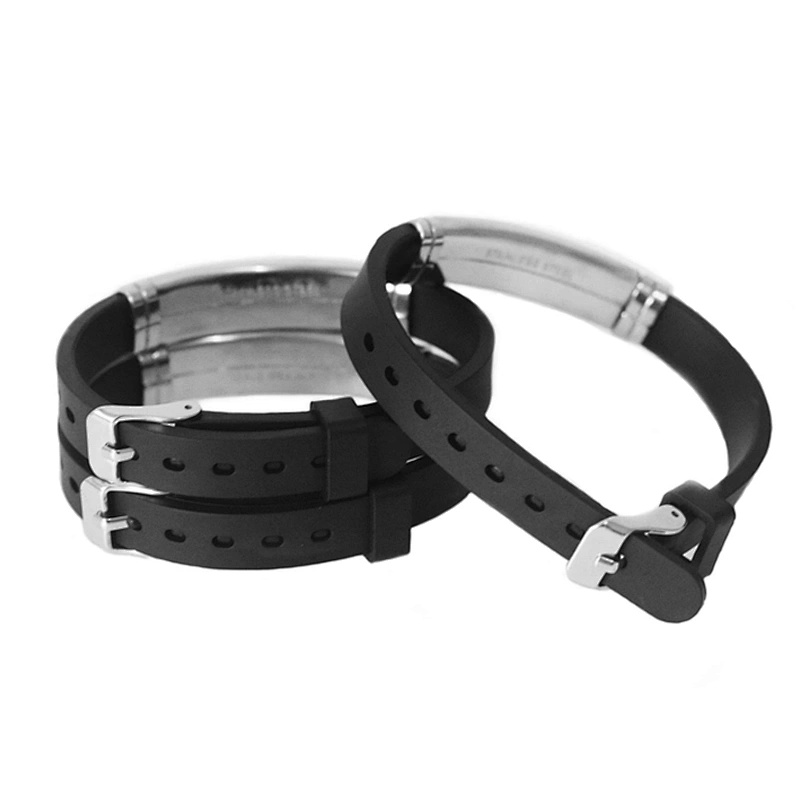 Stainless Steel Life Star Medical Silicone Bracelet