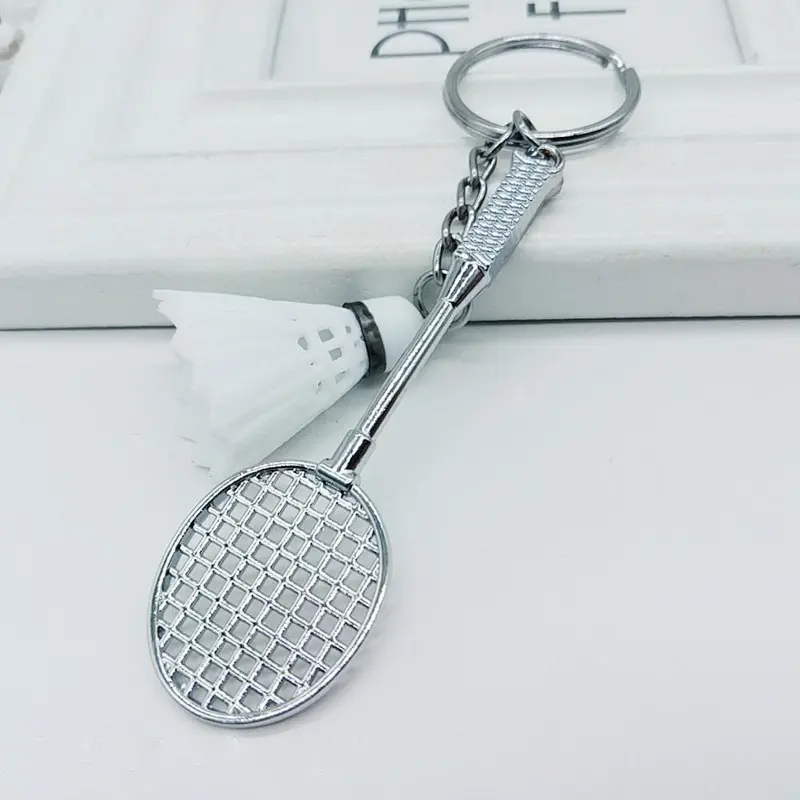 Simulation Metal Keychain Badminton Manufacturer of Keychains