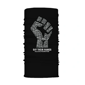 Factory Wholesale In Stock Soft Head Scarf Tube Bandana Black Lives Matter Mask