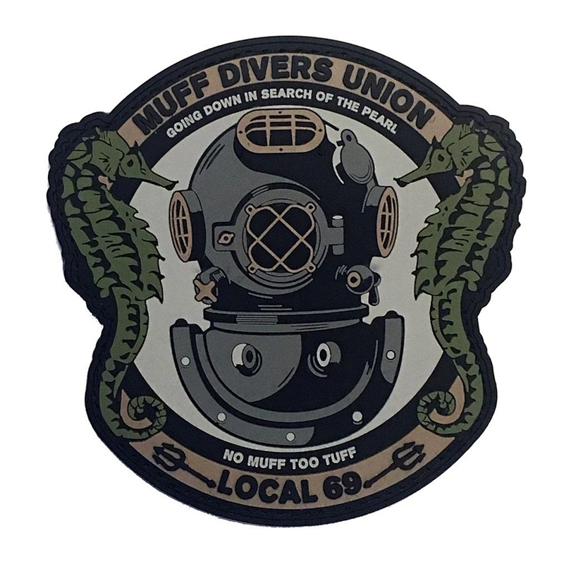 Wholesale Custom Military PVC Logo Rubber Army Patch