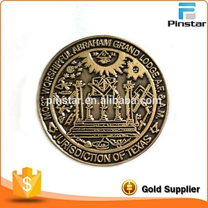 Custom Commemorative Antique Gold Challenge Copy Coins