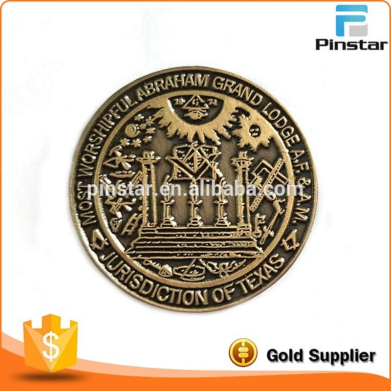 Custom Commemorative Antique Gold Challenge Copy Coins