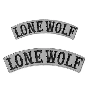 China factory support custom embroidered letter patches for clothing