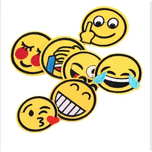 Cheap wholesale emoji iron on embroidery patches