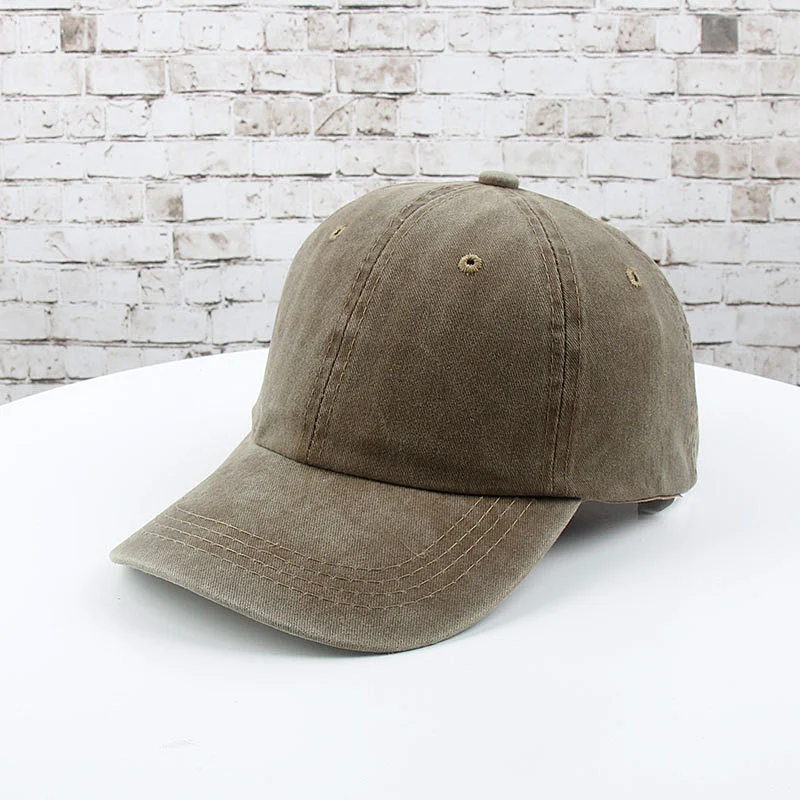 New Style Jean Material Plain Blank Baseball Sports Cap With Custom Logo