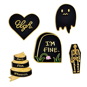 Promotion custom funny style metal enamel lapel pin