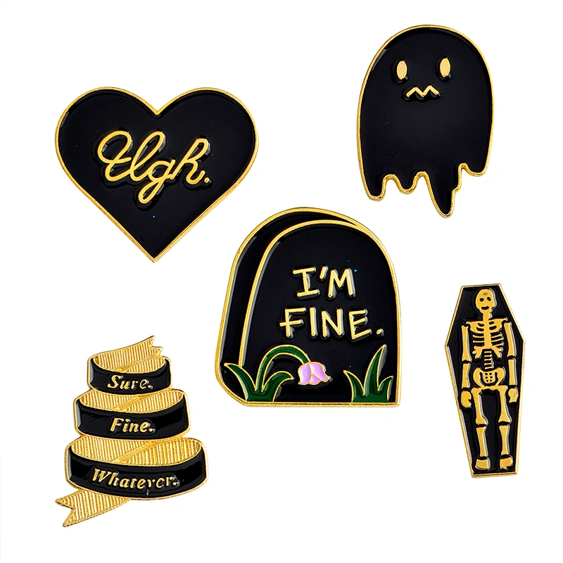 Promotion custom funny style metal enamel lapel pin