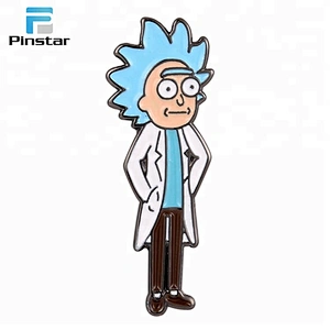 Custom made 3d metal character logo lapel pin badge
