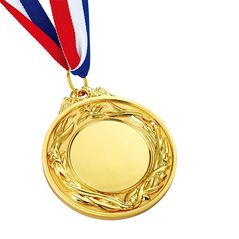 High quality custom design gold blank zinc alloy sports medal