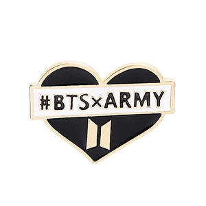 Korea Fashion Bangtan Boys BTS Enamel Pin with Different Names