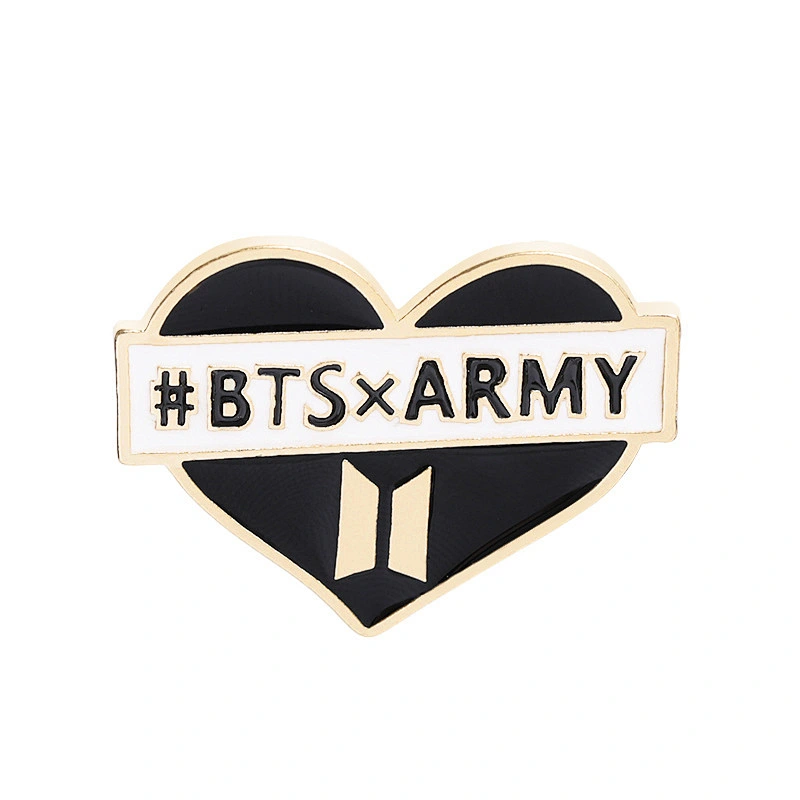 Korea Fashion Bangtan Boys BTS Enamel Pin with Different Names