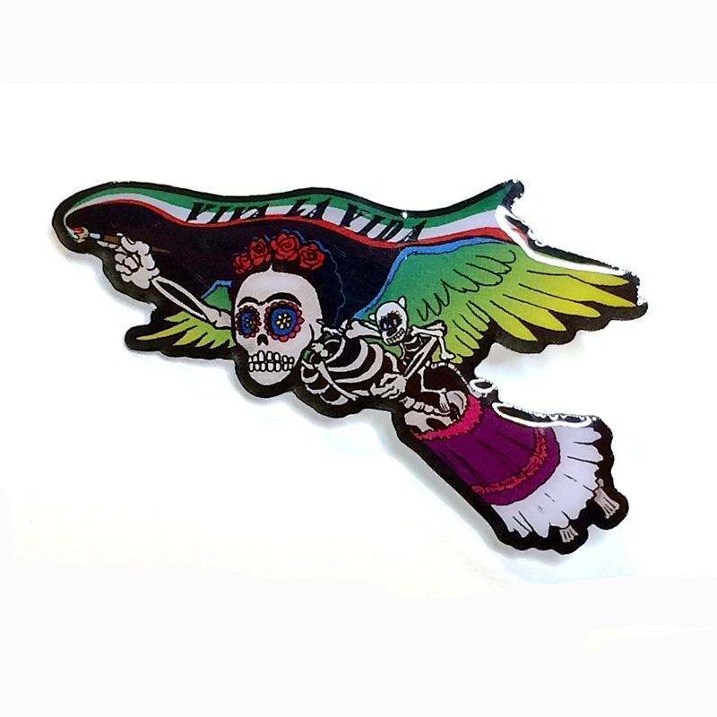 cheap 3d custom offset digit print printed printing lapel pin badge with coated epoxy