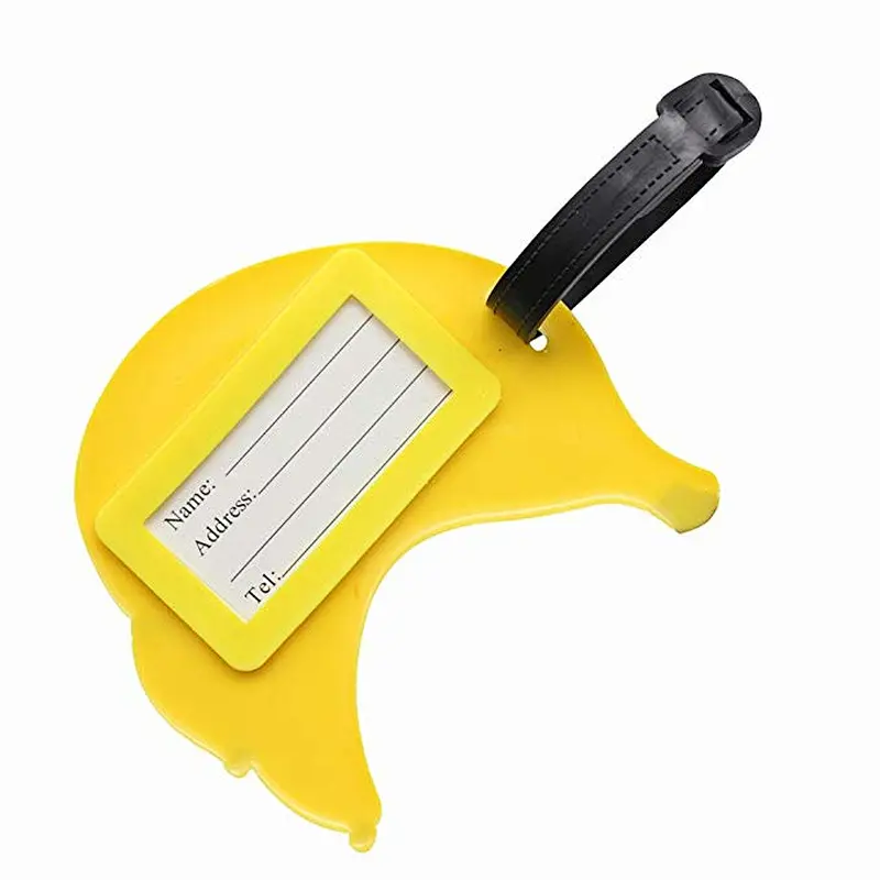 Hot sale custom different fruits soft PVC rubber luggage tags