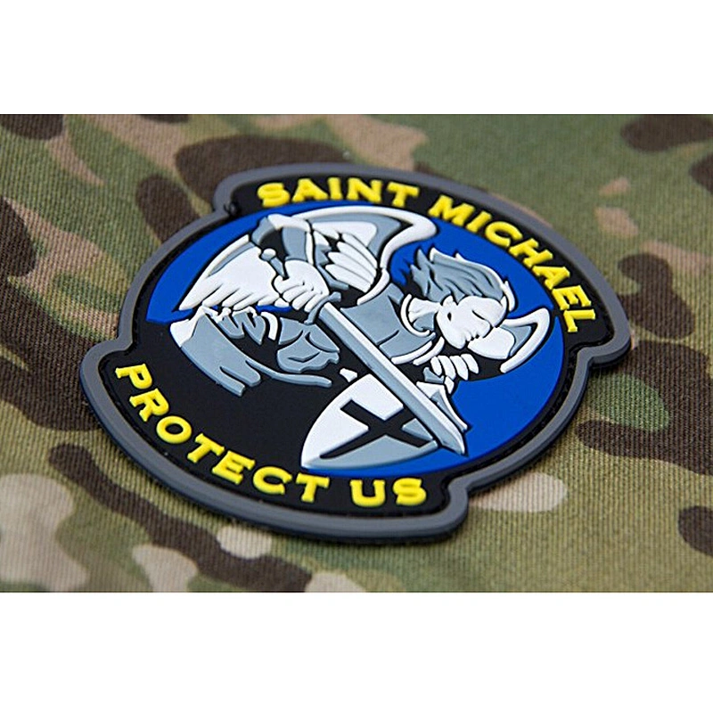 No Minimum Clothes Skull 3D Hook and Loop Custom Rubber Logo PVC Patch