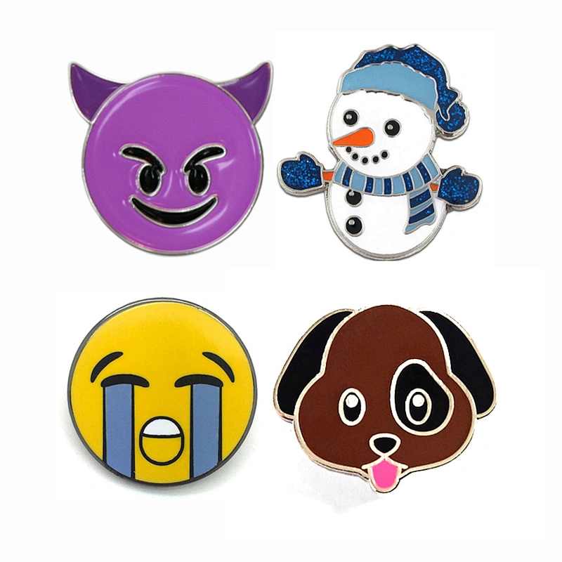 Die Casting Soft Enamel Metal Emoji Custom Lapel Pins