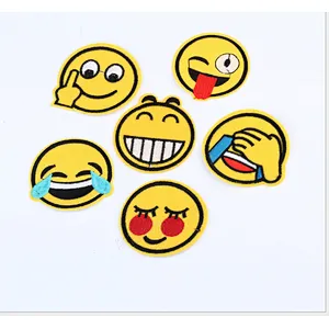 Cheap wholesale emoji iron on embroidery patches