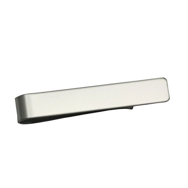High Quality Custom Engrave Logo Black Silver Gold Stainless Steel Tie Clip