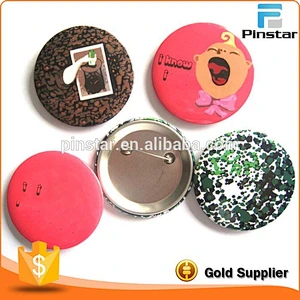 Custom Printing Logo Heart Tin Button Badge
