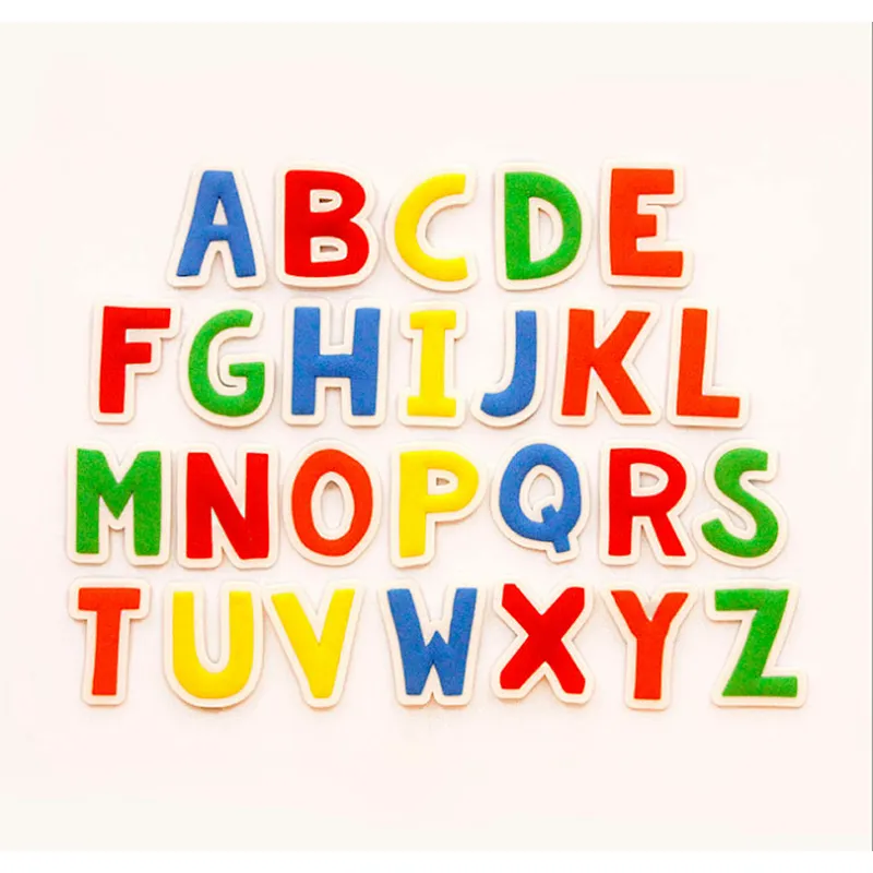 Child education letter pvc fridge magnet