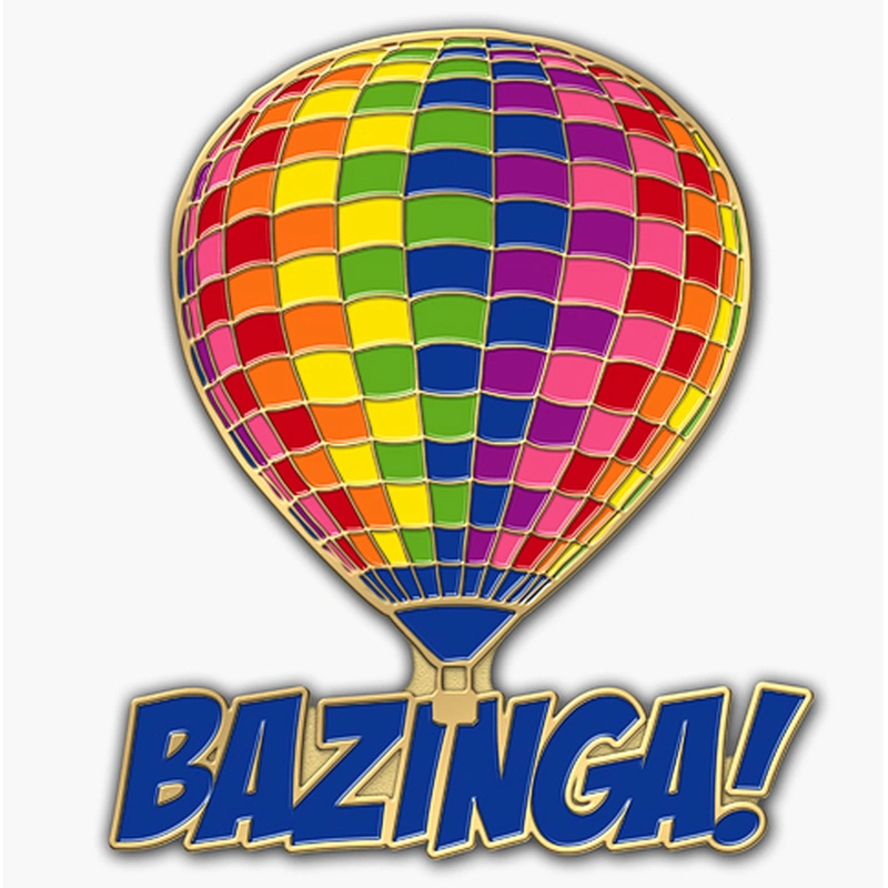 Custom Gold plated Hot Air Balloon Hard enamel lapel pin badge manufacturer