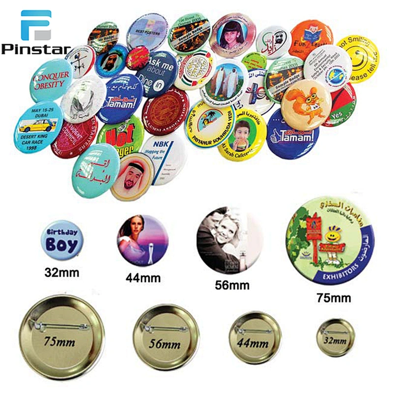 Custom Metal Pin Badge blank button badges