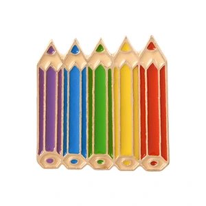 Colorful Pencil Enamel Pin No MOQ for Kids