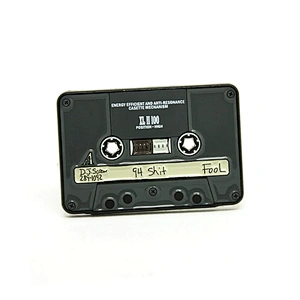 Black Nickel Plated Pink Tape Soft Enamel Pin