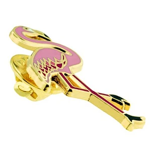 Hard enamel pin custom flamingo fashion design collar lapel pins