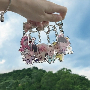 Factory Making Cheap Souvenir Gift Customized Keychains Kpop BTS Acrylic Keychain