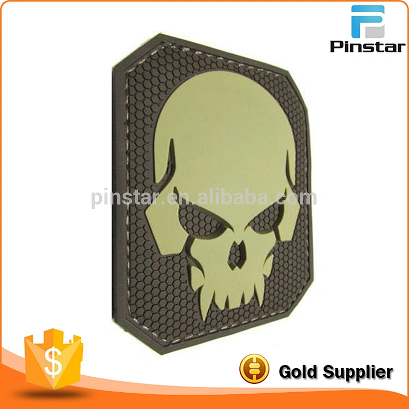 SKULL 3D PVC TACTICAL Rubber Logo BADGE US MORALE PVC PATCH