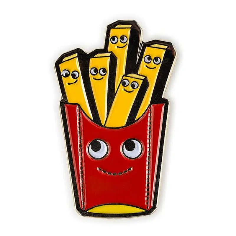 cheap chips pizz nickel plated custom lapel pins
