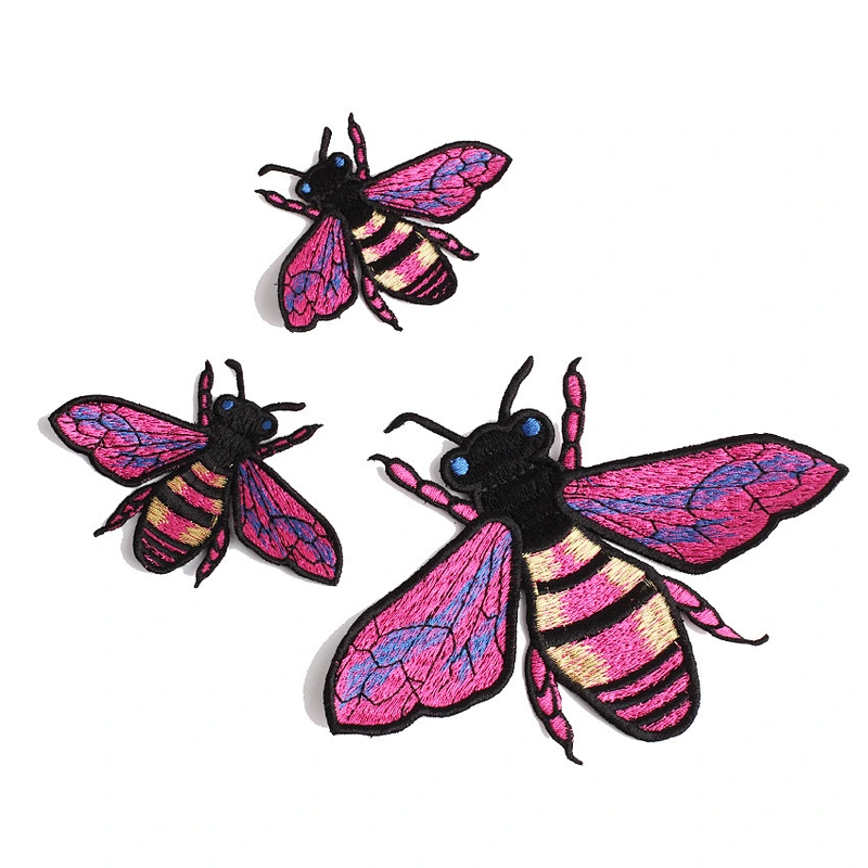 Wholesale Cheap Custom bee shaped Embroidery Patch